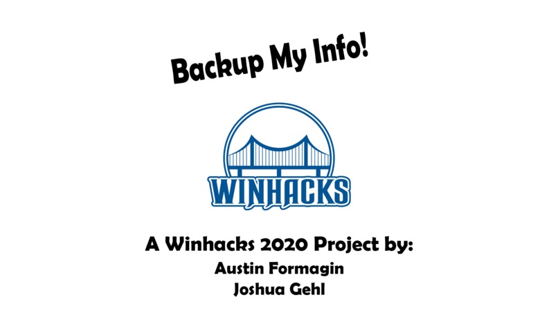 BackUpMyInfo – screenshot 1