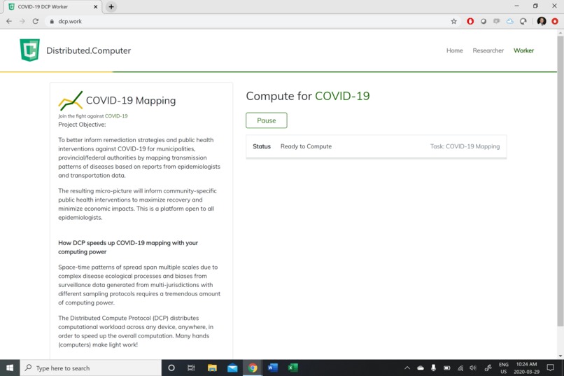 DCP-covid19 – screenshot 1