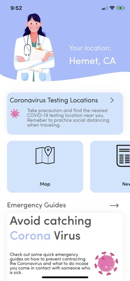 COVID-19 Hub – screenshot 1
