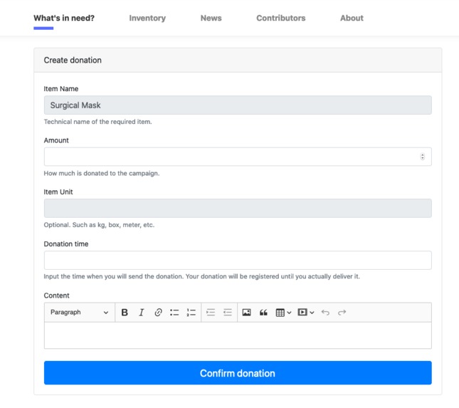 OpenHospital: Online hub for medical equipment fundraisers – screenshot 5