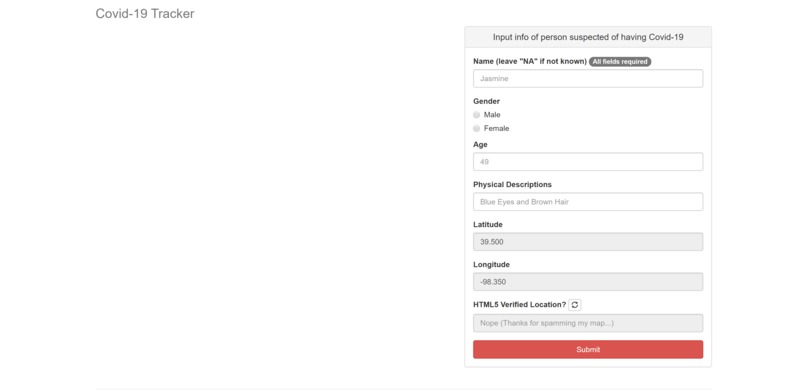 CoronaTracker – screenshot 1
