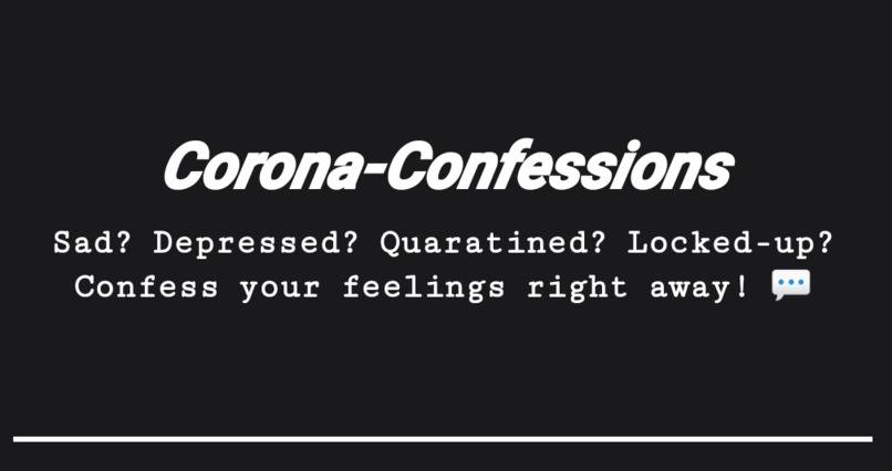 The Corona-Confessions Room – screenshot 1