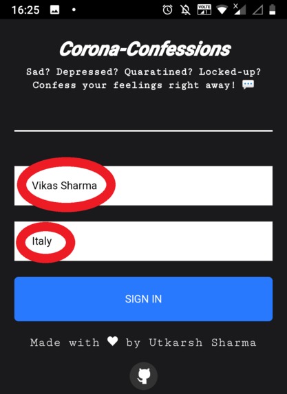 The Corona-Confessions Room – screenshot 7