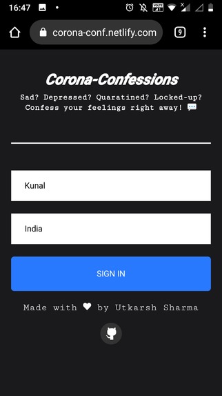 The Corona-Confessions Room – screenshot 13