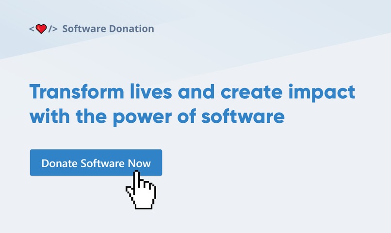 Software Donation – screenshot 1