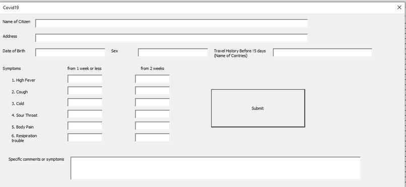 COVID 19 Suspect Finder – screenshot 1