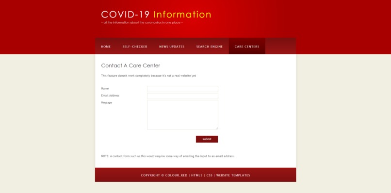 Coronavirus Information Center – screenshot 2