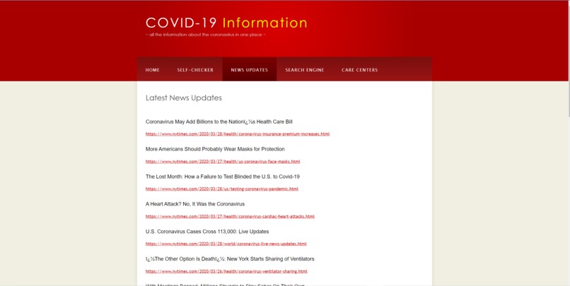 Coronavirus Information Center – screenshot 4