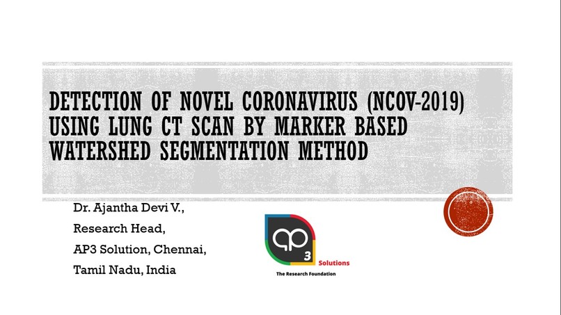 Detection of Coronavirus Marker based Watershed Segmentation – screenshot 1