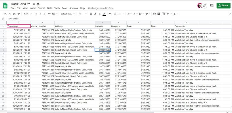 TraceCovid-19 – screenshot 2