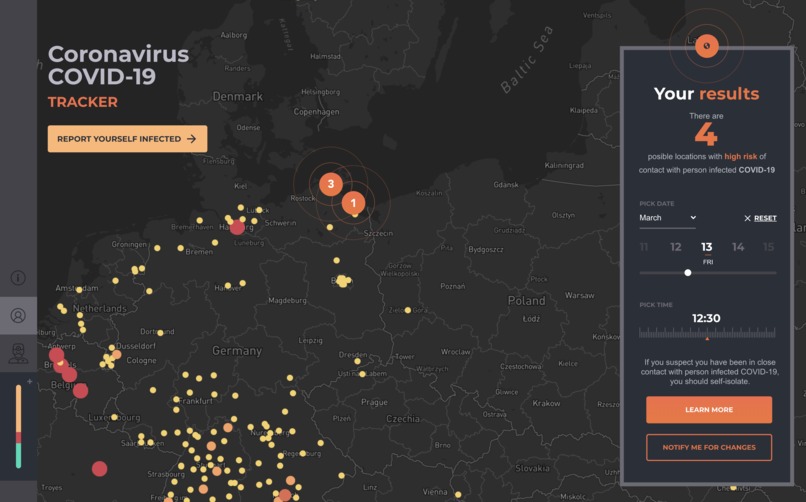 CovidApp – screenshot 2
