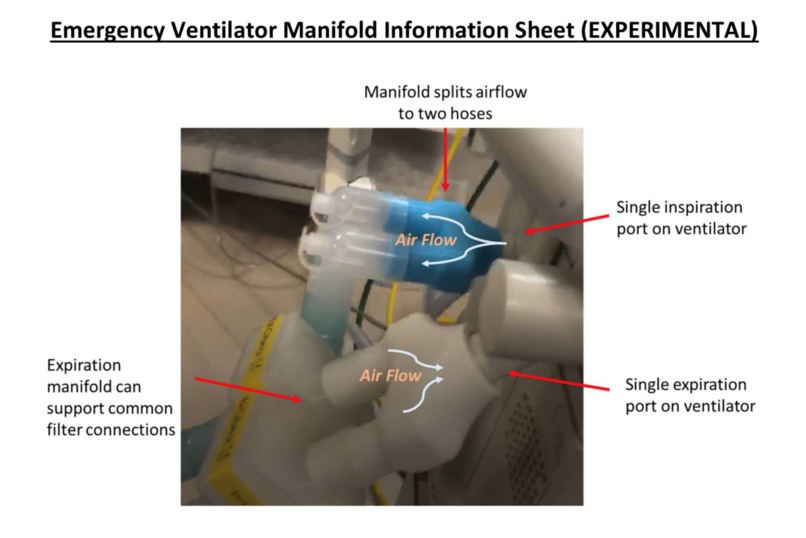 3D printed ventilator splitter for COVID-19 crisis hospitals – screenshot 1