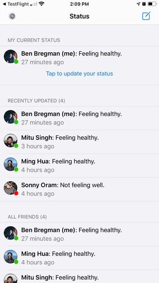 Social Health Status – screenshot 2