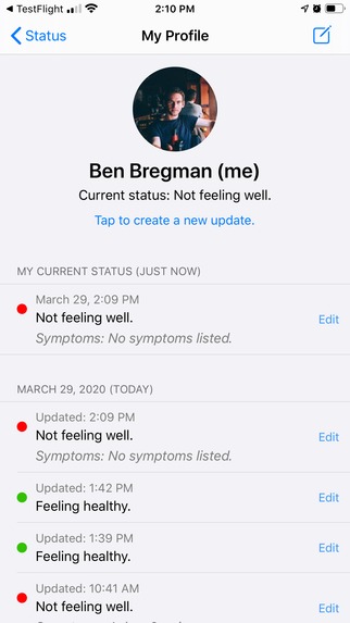 Social Health Status – screenshot 5