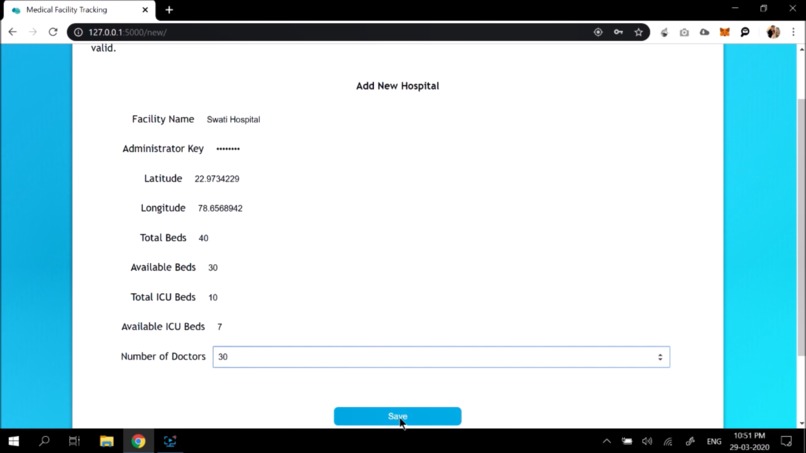 Medical Facility Tracking – screenshot 1