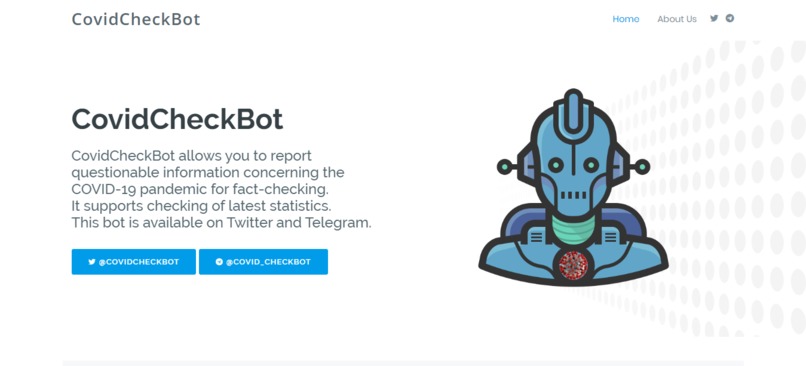 CovidCheckBot – screenshot 1