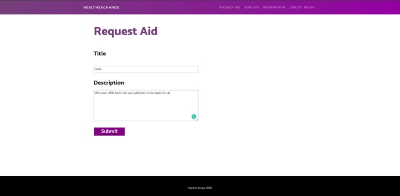 HealthExchange – screenshot 1