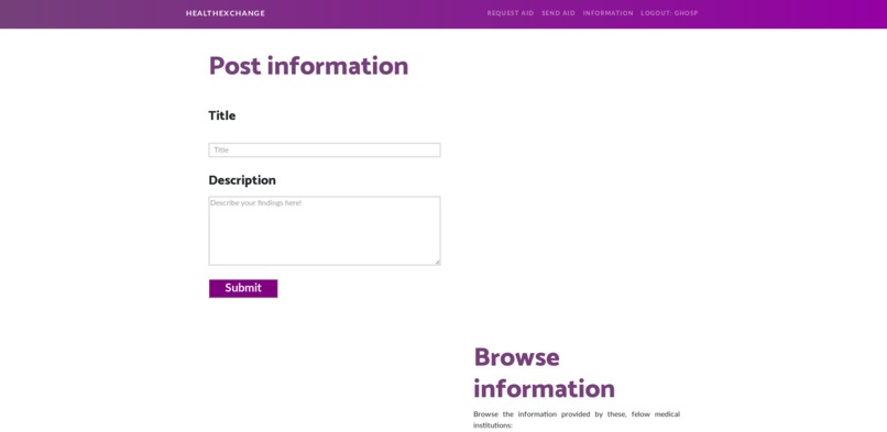 HealthExchange – screenshot 3