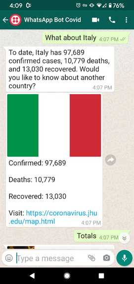 COVID-19 Bot Tracker – screenshot 2