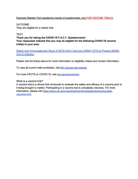 COVID F.A.C.T. – screenshot 2