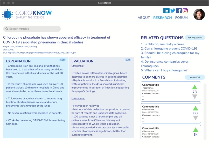 CoroKNOW – screenshot 5