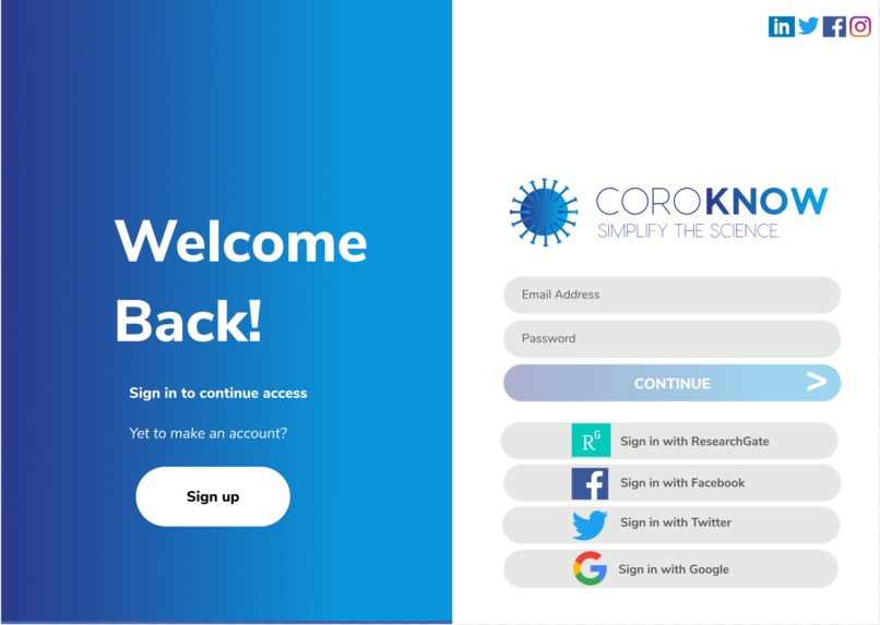 CoroKNOW – screenshot 2