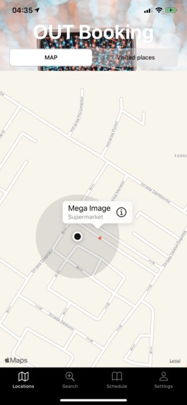 OUT-Booking – screenshot 1