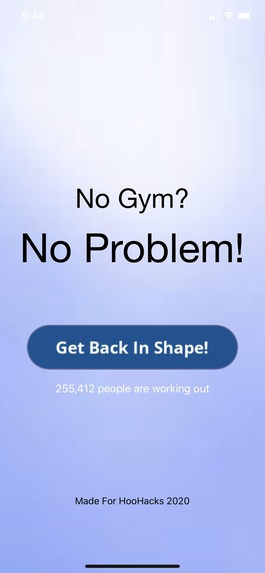The Corona Virus Fitness Challenge App – screenshot 1