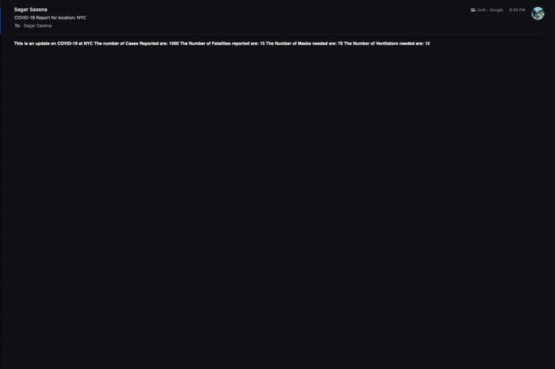 COVID Predictor and Notifier – screenshot 5