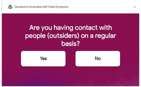 Decisions in Uncertainty Self Check Symptoms – screenshot 2
