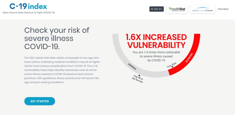 C-19 Vulnerability Index - Powered by ClosedLoop.ai – screenshot 1