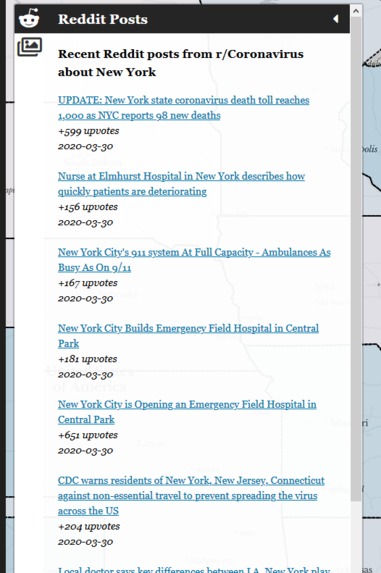 Coronavirus in U.S. Communities, a Map Exploration – screenshot 1