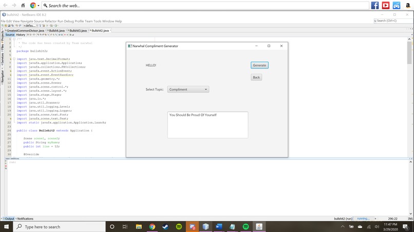 Team Narwhal Positivity Generator  – screenshot 1