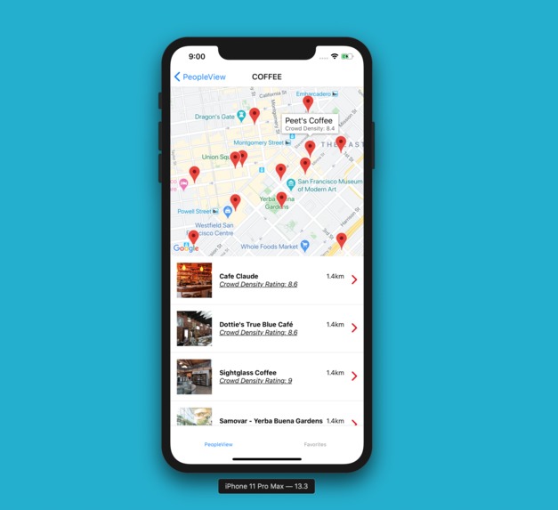 CrowdView: the social distancing helper – screenshot 2