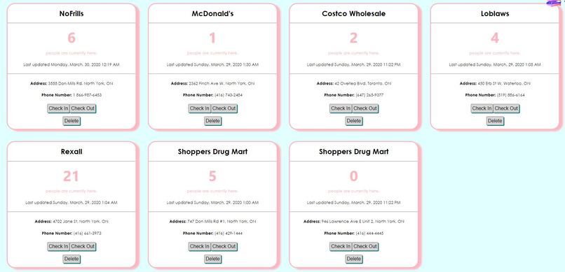 Covid-19 Store Tracker – screenshot 2