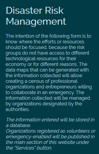 Disaster Risk Management – screenshot 2
