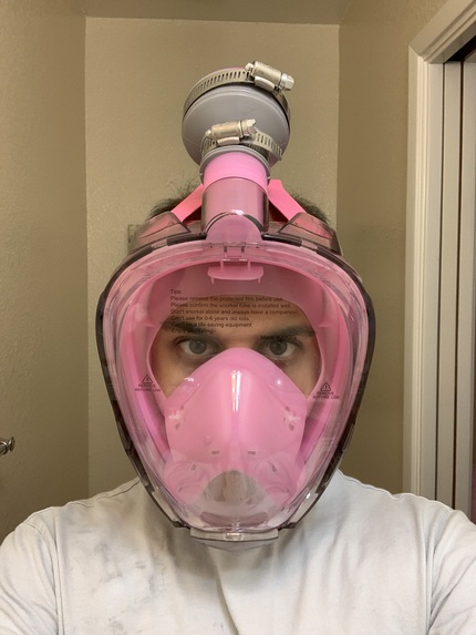 turning a $12 snorkel mask into a full face respirator <15 – screenshot 1