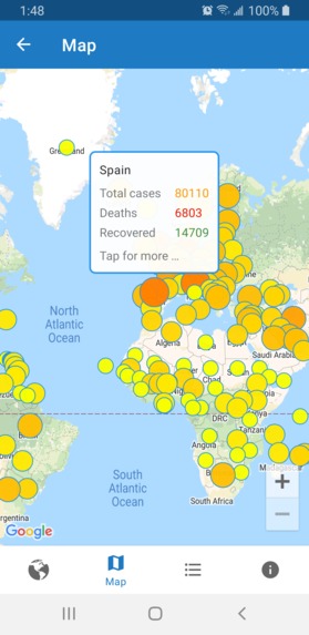 Covid-19 tracker Android – screenshot 4