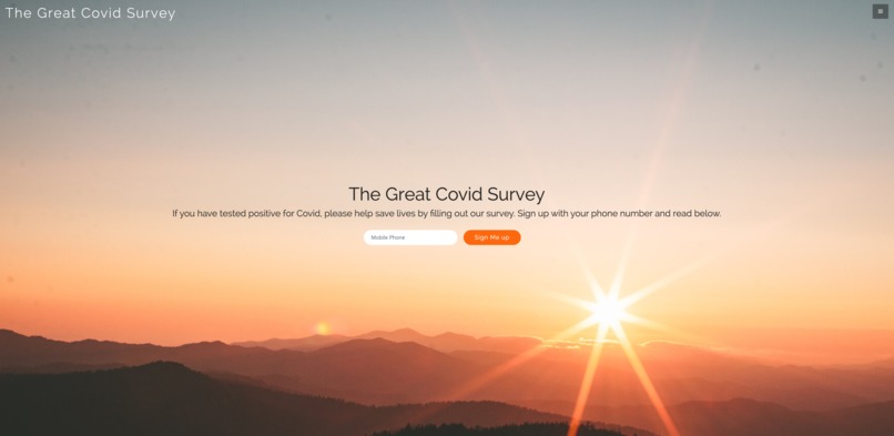 The Great Covid Survey – screenshot 1