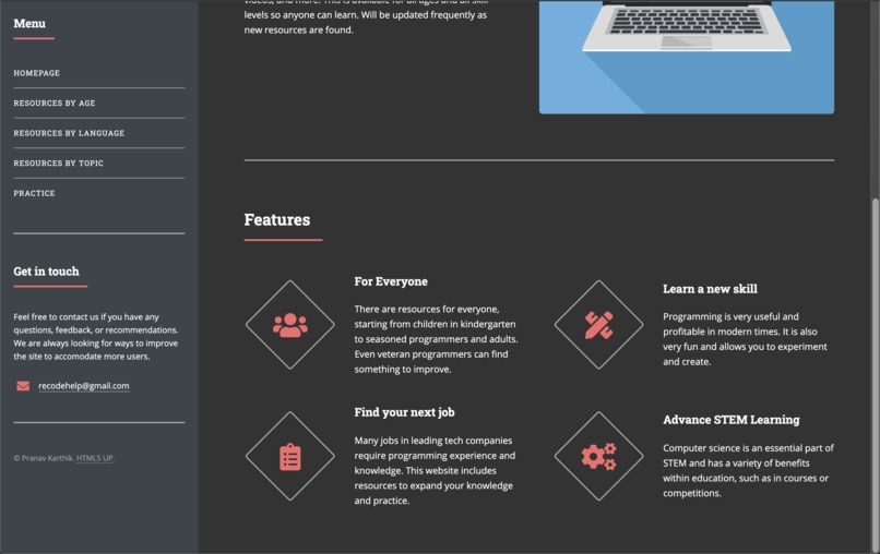 ReCode - free programming resources – screenshot 2