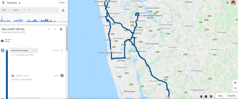 #CoronaTrace with Google Map Location History – screenshot 3