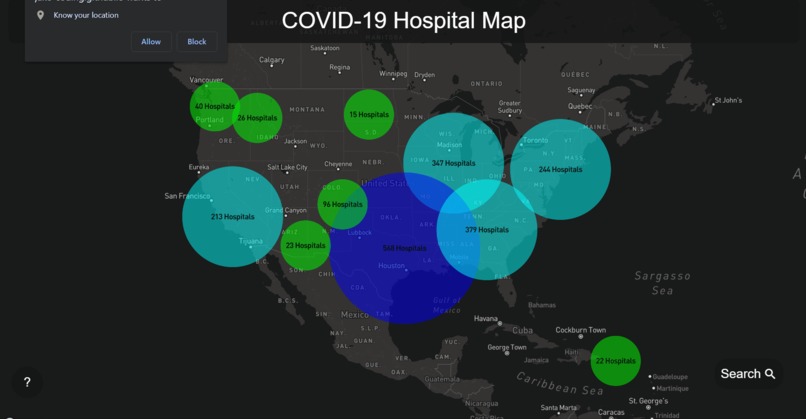 COVID-19 Hospital Map – screenshot 3