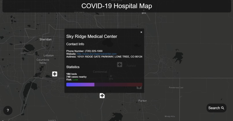 COVID-19 Hospital Map – screenshot 5