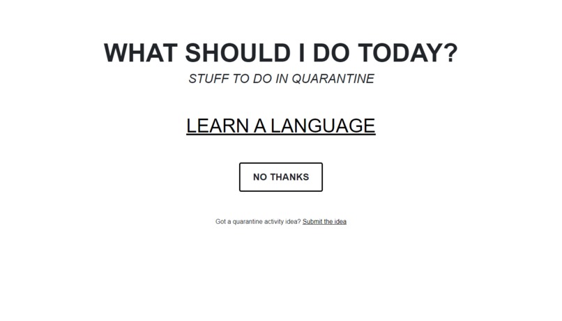What should I do today? – screenshot 1