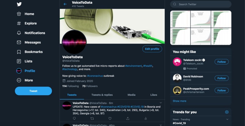 VoiceToData: live updates and reports – screenshot 2