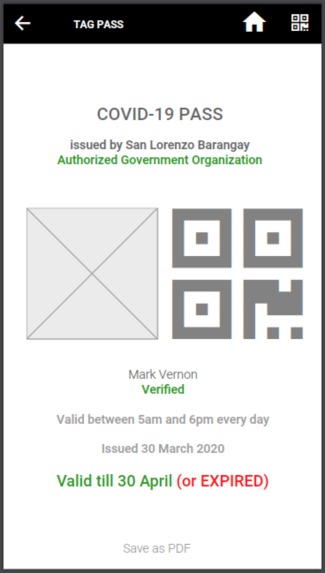 TAG Pass – screenshot 1