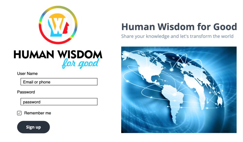 Human Wisdom for Good – screenshot 1