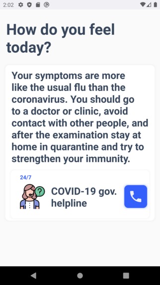 CovAID – screenshot 5