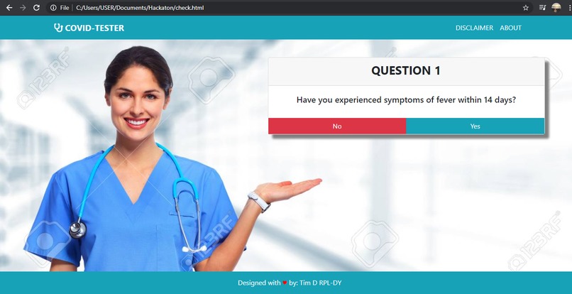 COVID-TESTER – screenshot 2