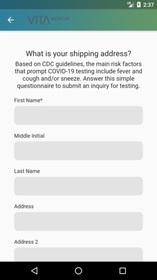 Vita Medical Solutions Covid-19 App – screenshot 7
